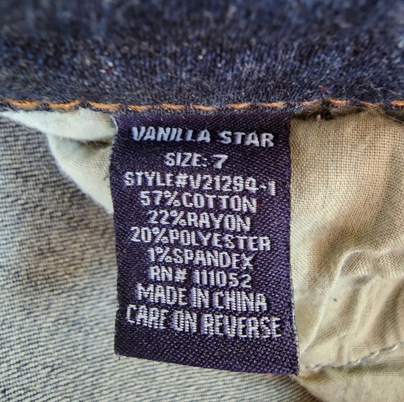 Vanilla Sky Mid Rise Jean's Size 7 - Picture 3 of 4